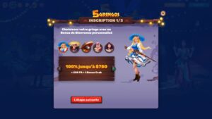 capture d'&eacute;cran bonus de bienvenue 5gringos casino