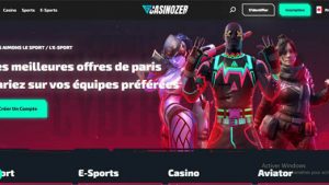 capture d'ecran inscription casinozer