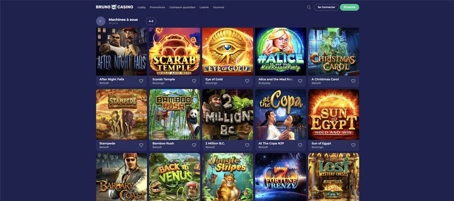 Bruno Casino Slot Games