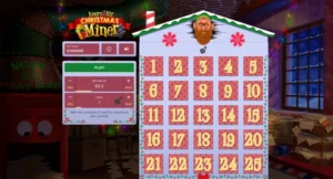 Interface de angry elf christmas miner