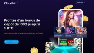 capture decran daccueil de cloudbet casino