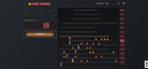 Interface du mini-jeu fury stairs
