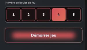 Choisir le nombre de boules fury stairs