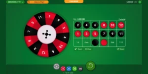 Interface de mini roulette