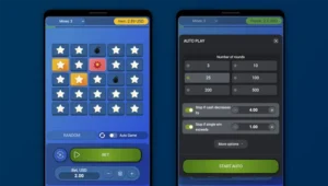 L'interface appareil de mines spribe