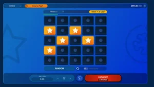 L'interface de mines spribe