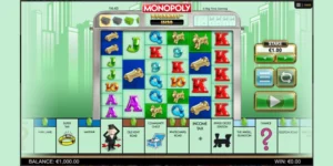 Interface de monopoly megaways