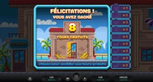 8 tours gratuits débloqués