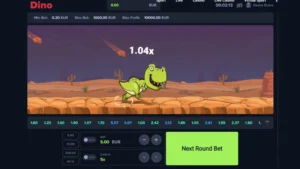 Interface du mini jeu Dino