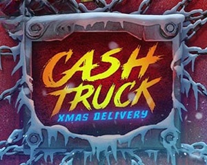 cash truck xmas delivery logo