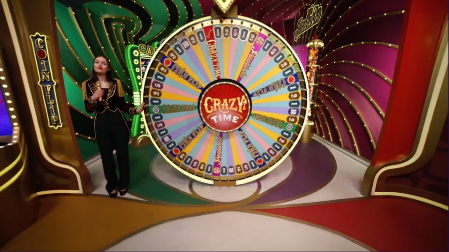 Crazy Time : la roue de la fortune d'Evolution Gaming
