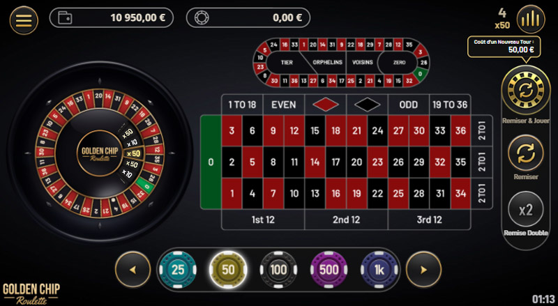 capture d'écran golden chip roulette