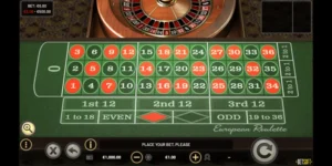 Interface de vip european roulette