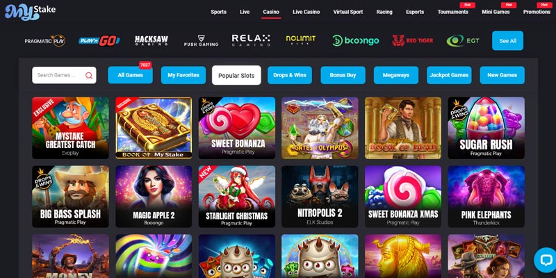 capture d'&eacute;cran machines a sous mystake