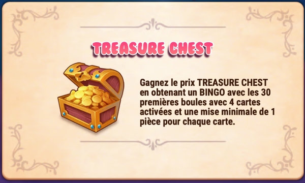 capture d'écran treasure chest sweet alchemy bingo