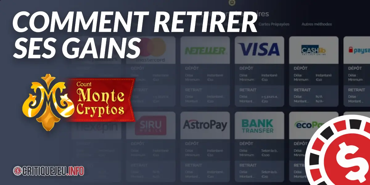Comment retirer ses gains sur Montecryptos ?