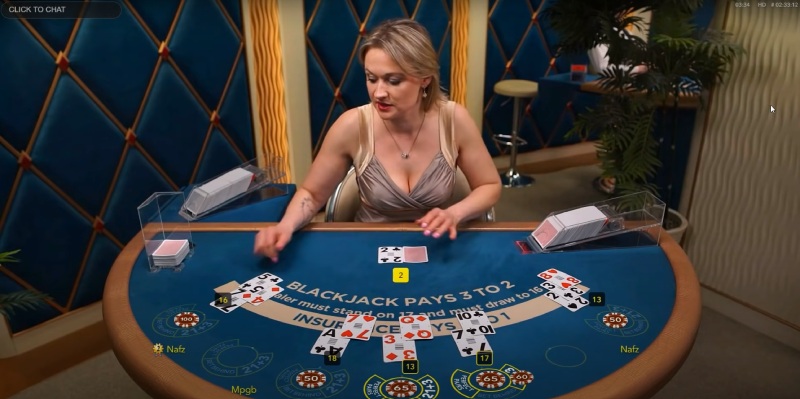 Capture d'&eacute;cran Blackjack etape 2 tirage de cartes compl&eacute;mentaires
