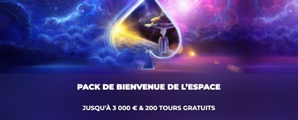 Bonus de bienvenue Space Fortuna