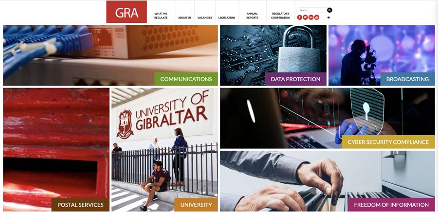 capture d'écran gibraltar regulatory authority