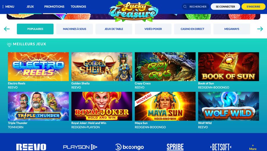 Lucky Treasure Avis 2025 | Bonus jusqu'à 1 200 € + 100 FS