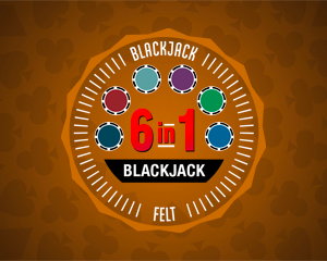 6 in 1 blackjack logo