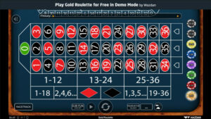 capture d'&eacute;cran gold roulette