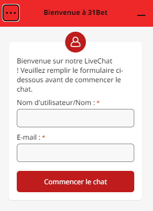 live chat 31 bet casino
