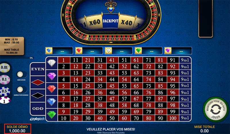 jouer gratuitement roulette