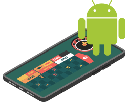 illustration casino sur smartphone android