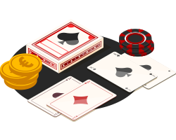 illustration jeux de cartes au casino
