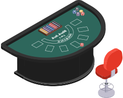 illustration table de blackjack