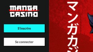 capture d'&eacute;cran bouton inscription manga casino