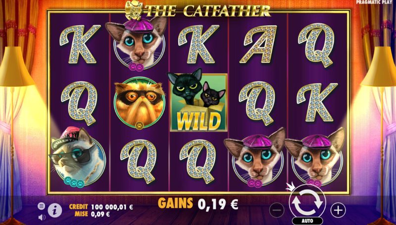 capture d'&eacute;cran machine a sous the catfather