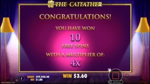 Free spins sur the catfather