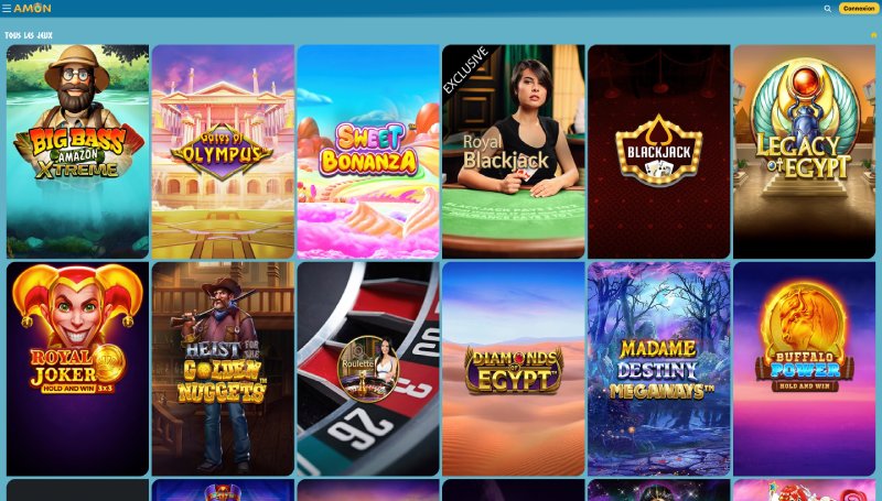 capture d'écran jeux de casino amon casino