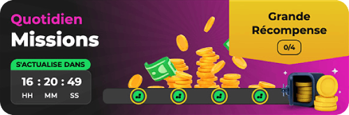 capture d'écran missions quotidiennes betify casino