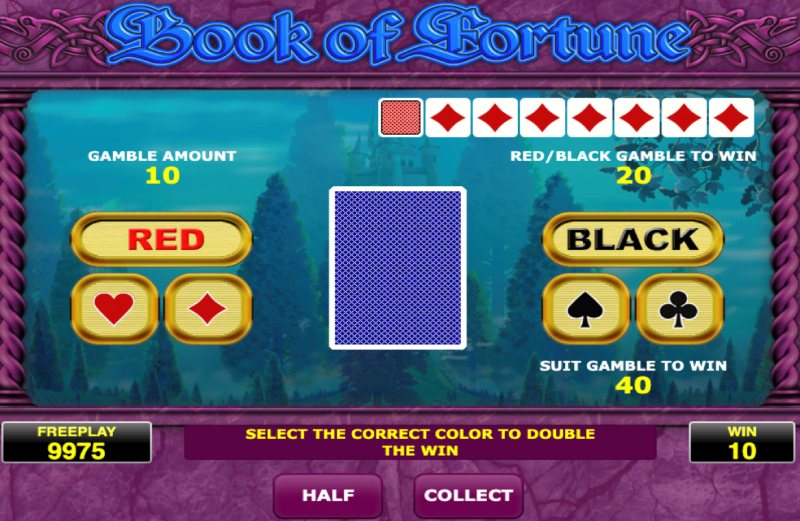 capture d'écran slot book of fortuna fonction gamble