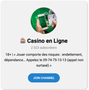 compte telegram casino en ligne