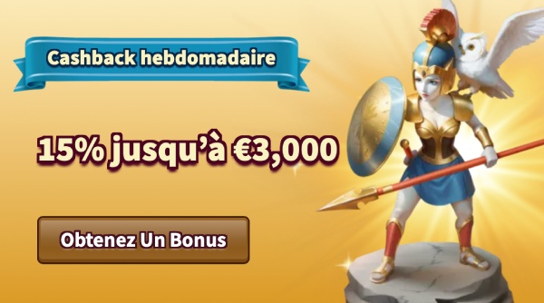 capture d'&eacute;cran bonus cashback hebdomadaire myempire casino