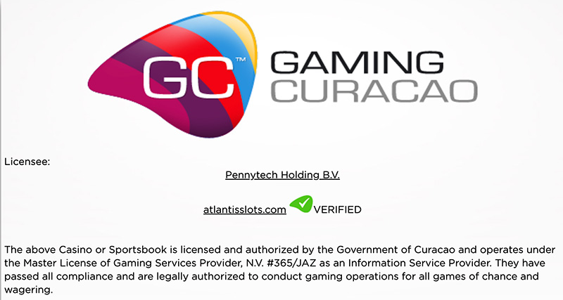 licence fiable atlantis casino