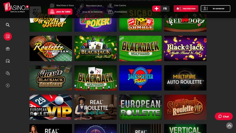 capture d'écran jeux de casino pasino casino