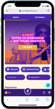 letslucky casino version mobile