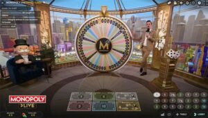 Une partie en cours de Monopoly Live