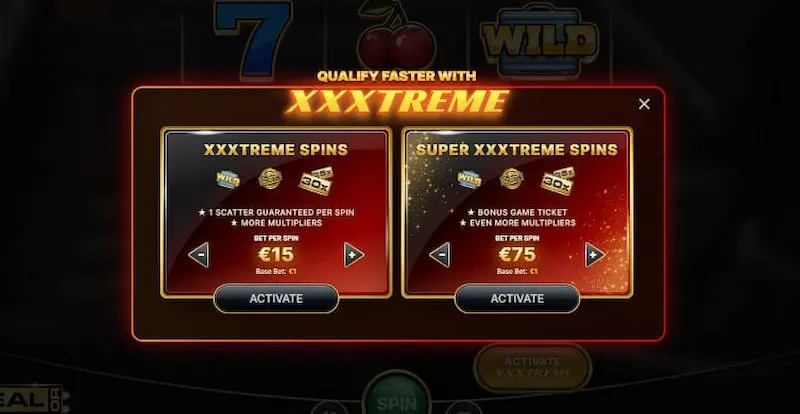 xxxtreme spins sur deal or no deal live