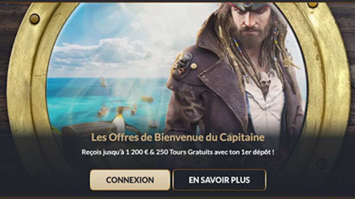 Bonus de bienvenue sur Tortuga Casino