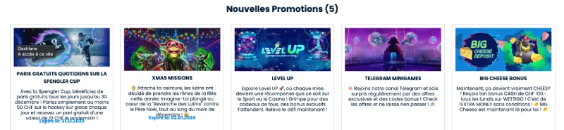 capture d'écran bonus wettigo casino
