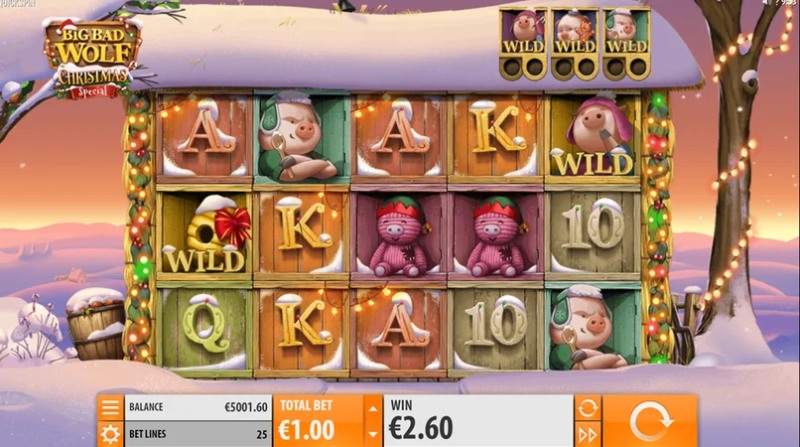capture d'écran slot big bad wolf christmas