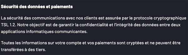 politique de sécurité des données de wistler casino
