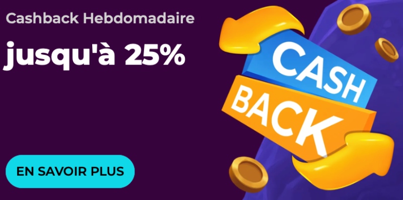 capture d'&eacute;cran bonus cashback hebdomadaire bdmbet casino