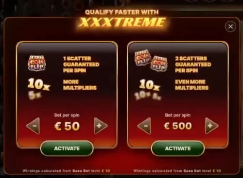 capture d'écran de la fonction autoplay sur crazy coin flip